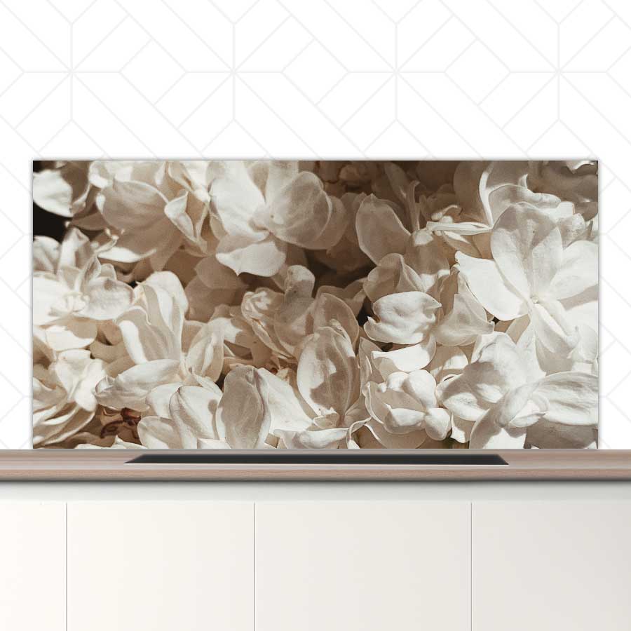 Spatscherm - Witte lila