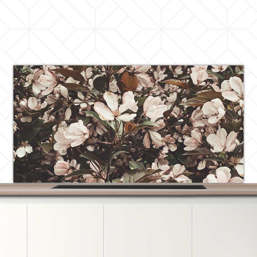 Spatscherm - Lente bloemen