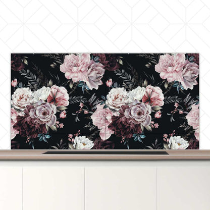 Spatscherm - Floral roze