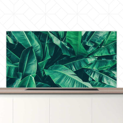 Spatscherm - Tropische bladeren