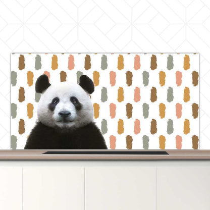 Spatscherm - Funny panda vlekken