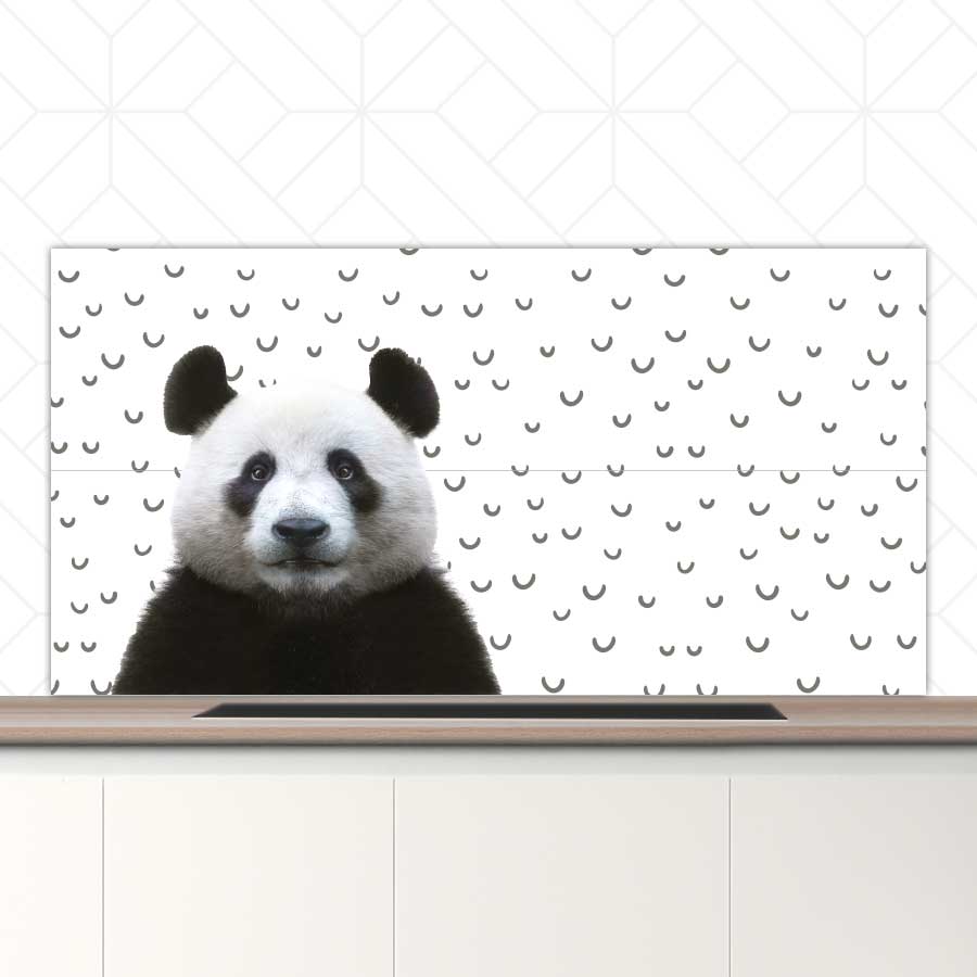 Spatscherm - Funny panda fugler