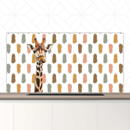 Spatscherm - Funny giraf vlekken