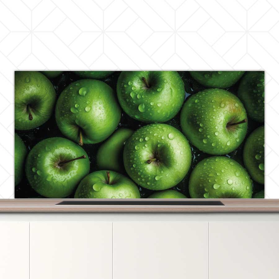 Spatscherm - Groene appels