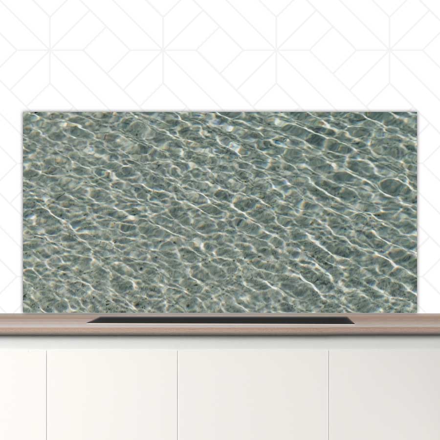 Spatscherm - Helderblauwe zee