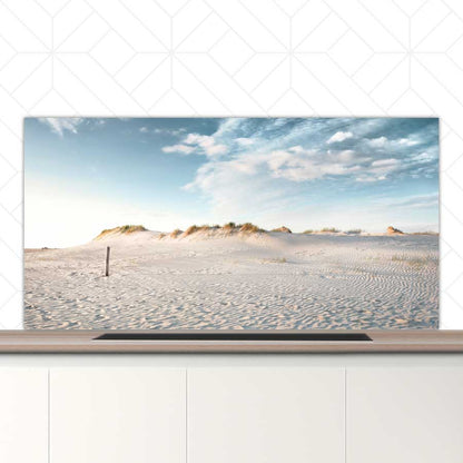 Spatscherm - Zandduin zonsondergang