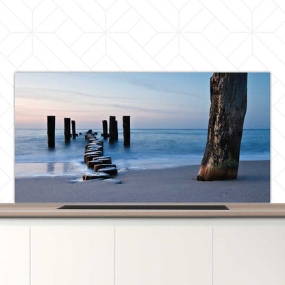 Spatscherm - Golfbreker op het strand