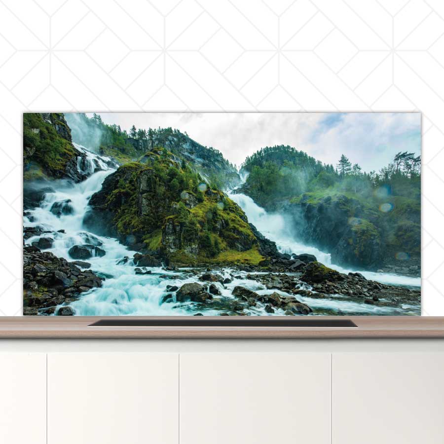 Spatscherm - Noordse waterval