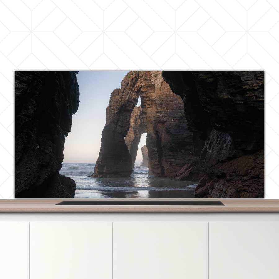 Spatscherm - Natuurlijke bogen