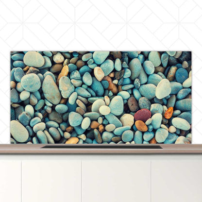 Spatscherm - Stenen strand