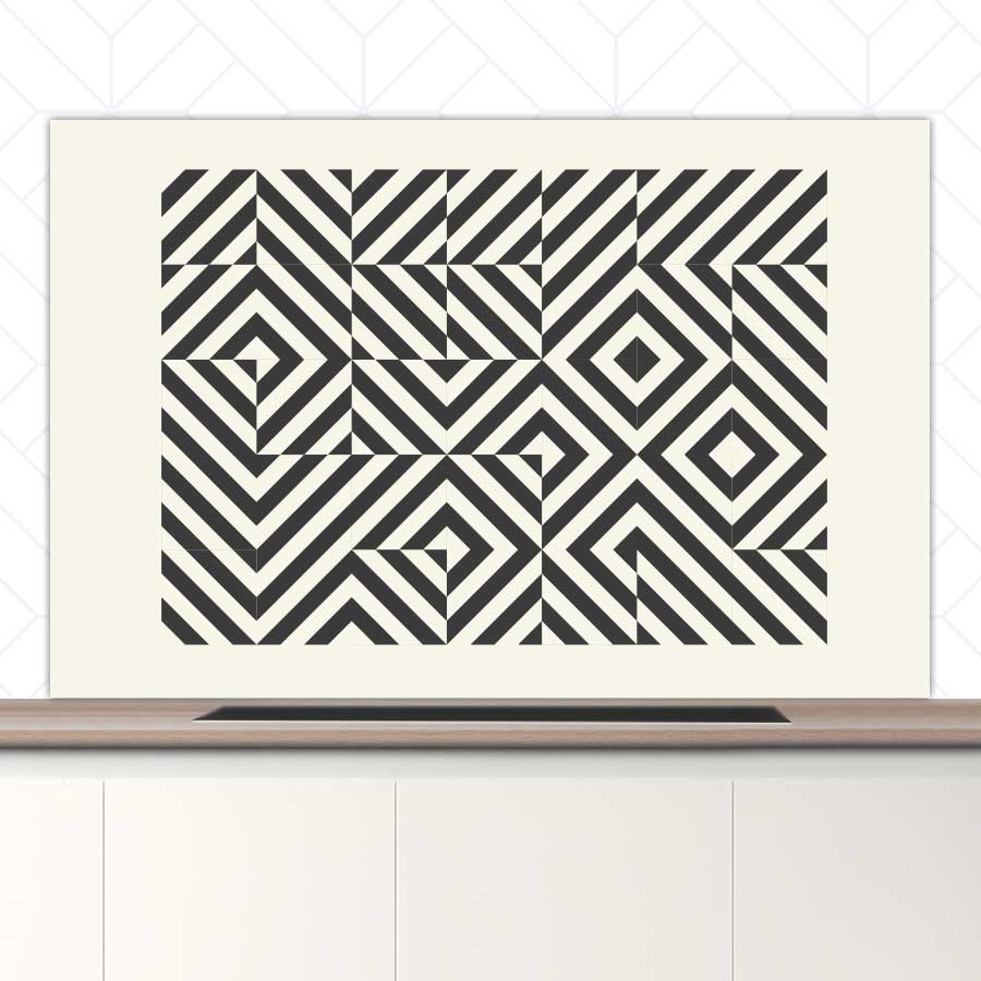 Spatscherm - Bauhaus vierkanten