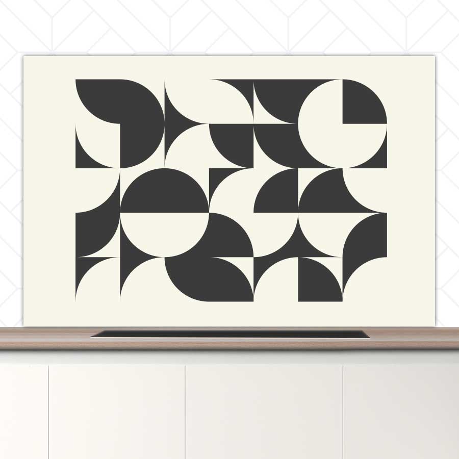 Spatscherm - Bauhaus cirkels