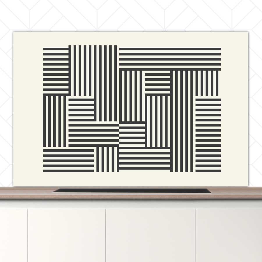 Spatscherm - Bauhaus lijnen