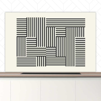 Spatscherm - Bauhaus lijnen