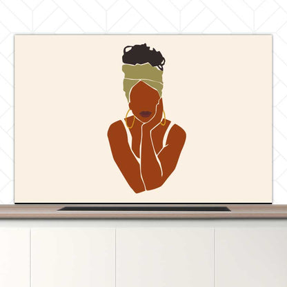 Spatscherm - Afrikaanse vrouw