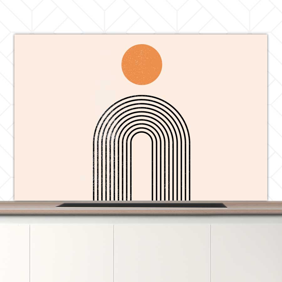 Spatscherm - Boho Regenboog