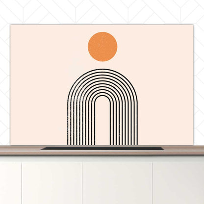 Spatscherm - Boho Regenboog