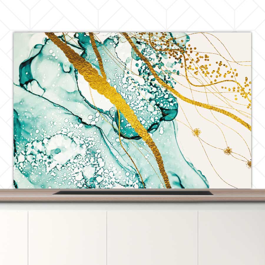 Spatscherm - Abstracte lucht