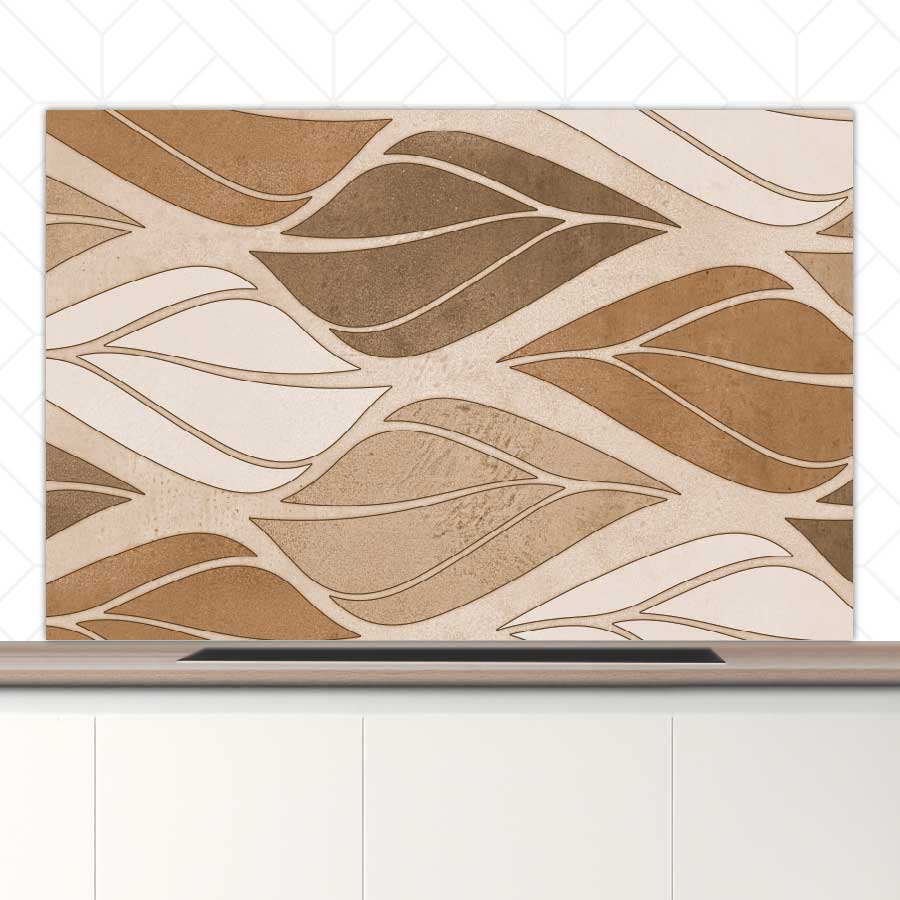 Spatscherm - Golvende bladeren