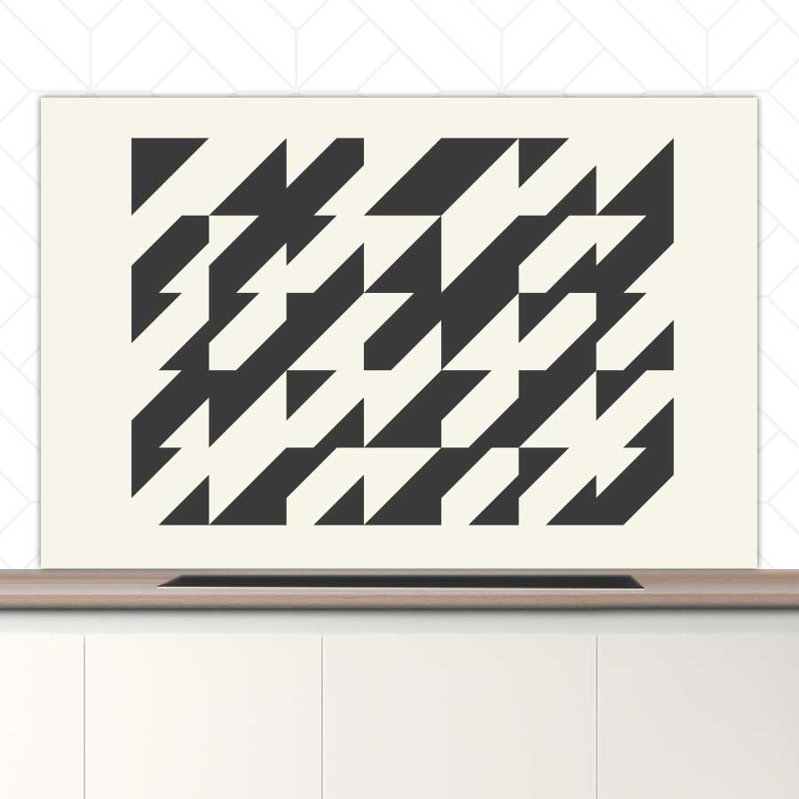 Spatscherm - Bauhaus driehoeken