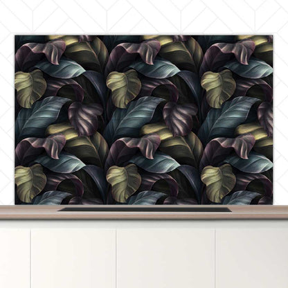 Spatscherm - Tropische bladeren