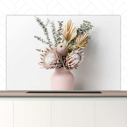 Spatscherm - Gedroogde bloemen