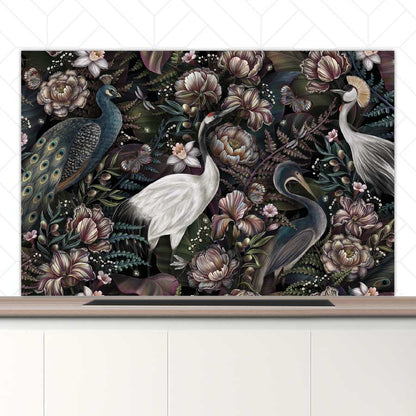 Spatscherm - Tropische vogels