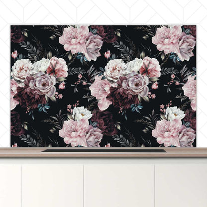 Spatscherm - Floral roze