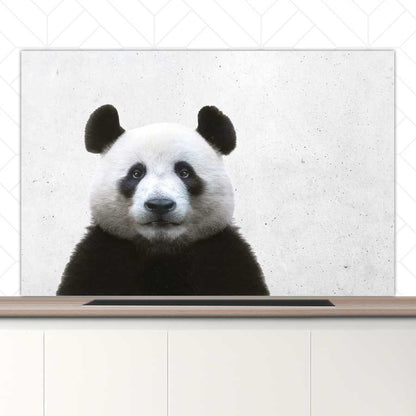 Spatscherm - Funny panda beton