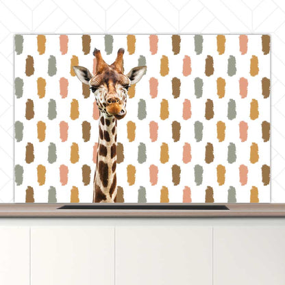 Spatscherm - Funny giraf vlekken