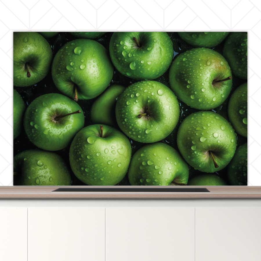 Spatscherm - Groene appels