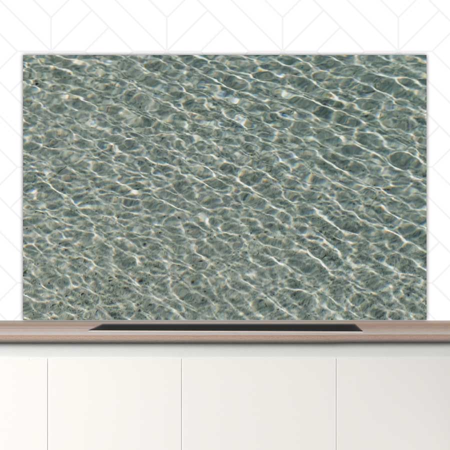 Spatscherm - Helderblauwe zee