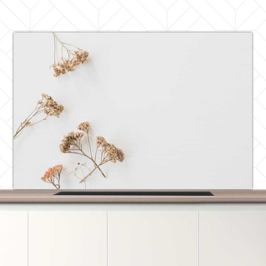 Spatscherm - Droogbloemen