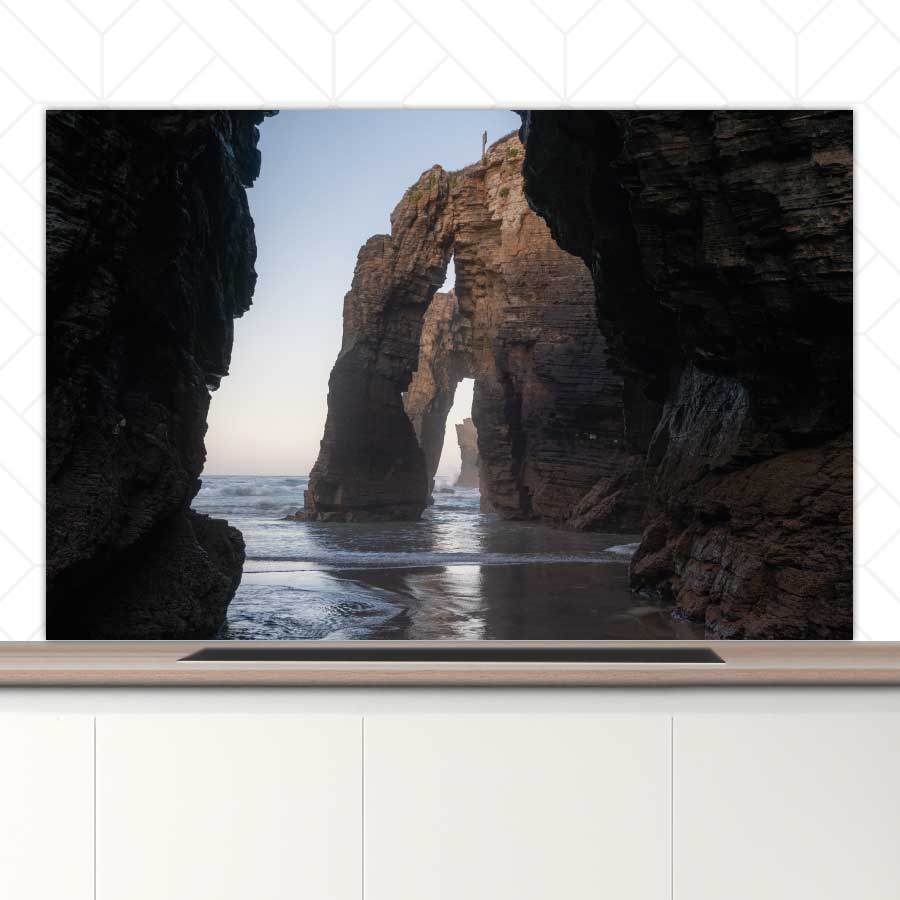 Spatscherm - Natuurlijke bogen