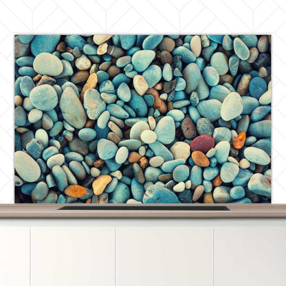 Spatscherm - Stenen strand