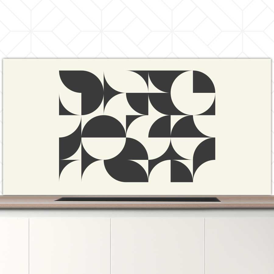 Spatscherm - Bauhaus cirkels