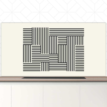 Spatscherm - Bauhaus lijnen