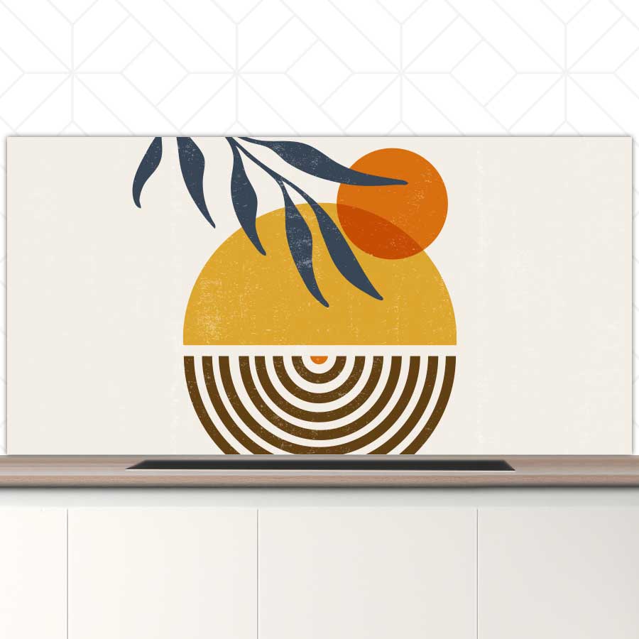 Spatscherm - Boho zonsondergang