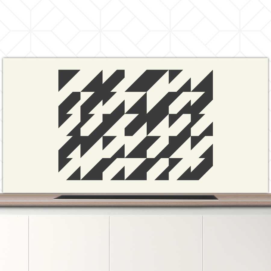 Spatscherm - Bauhaus driehoeken