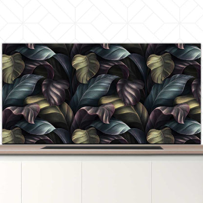 Spatscherm - Tropische bladeren