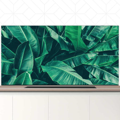 Spatscherm - Tropische bladeren