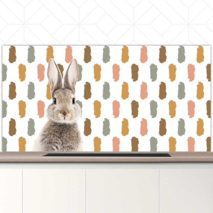 Spatscherm - Funny konijn vlekken