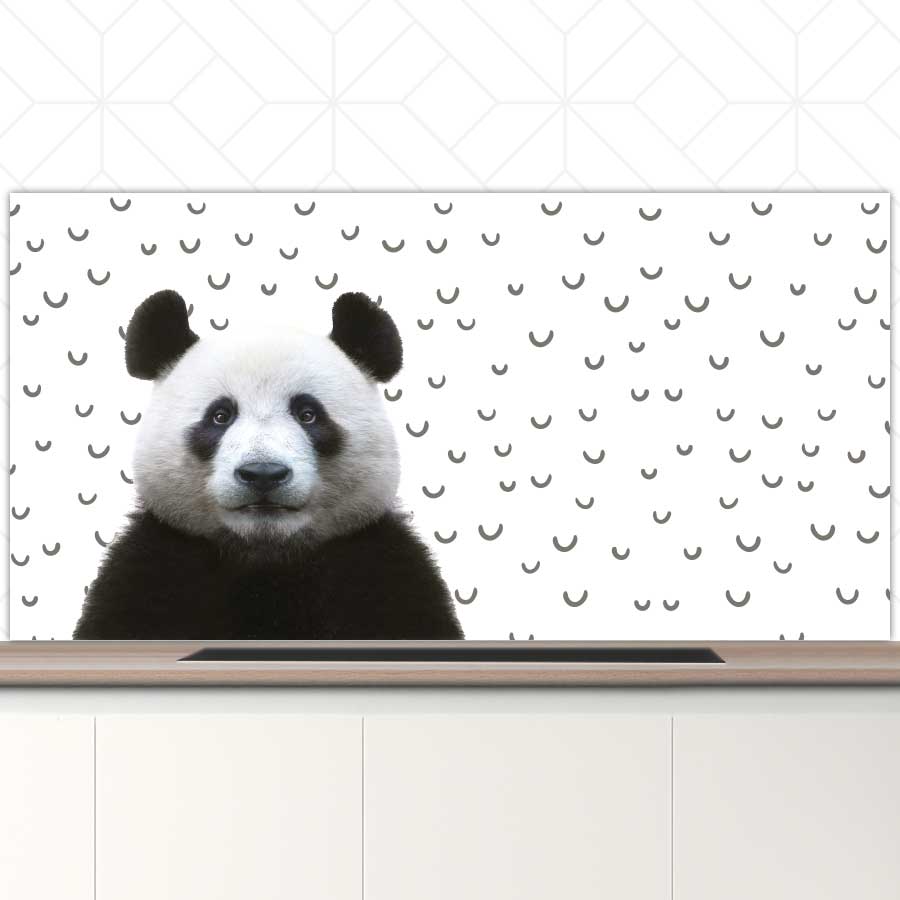 Spatscherm - Funny panda fugler