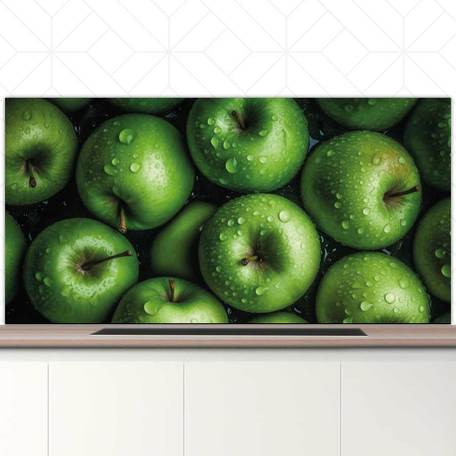 Spatscherm - Groene appels