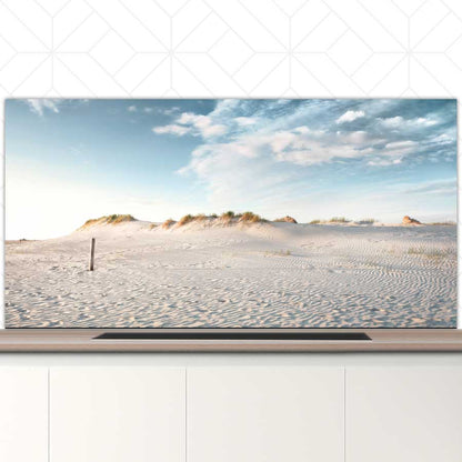 Spatscherm - Zandduin zonsondergang