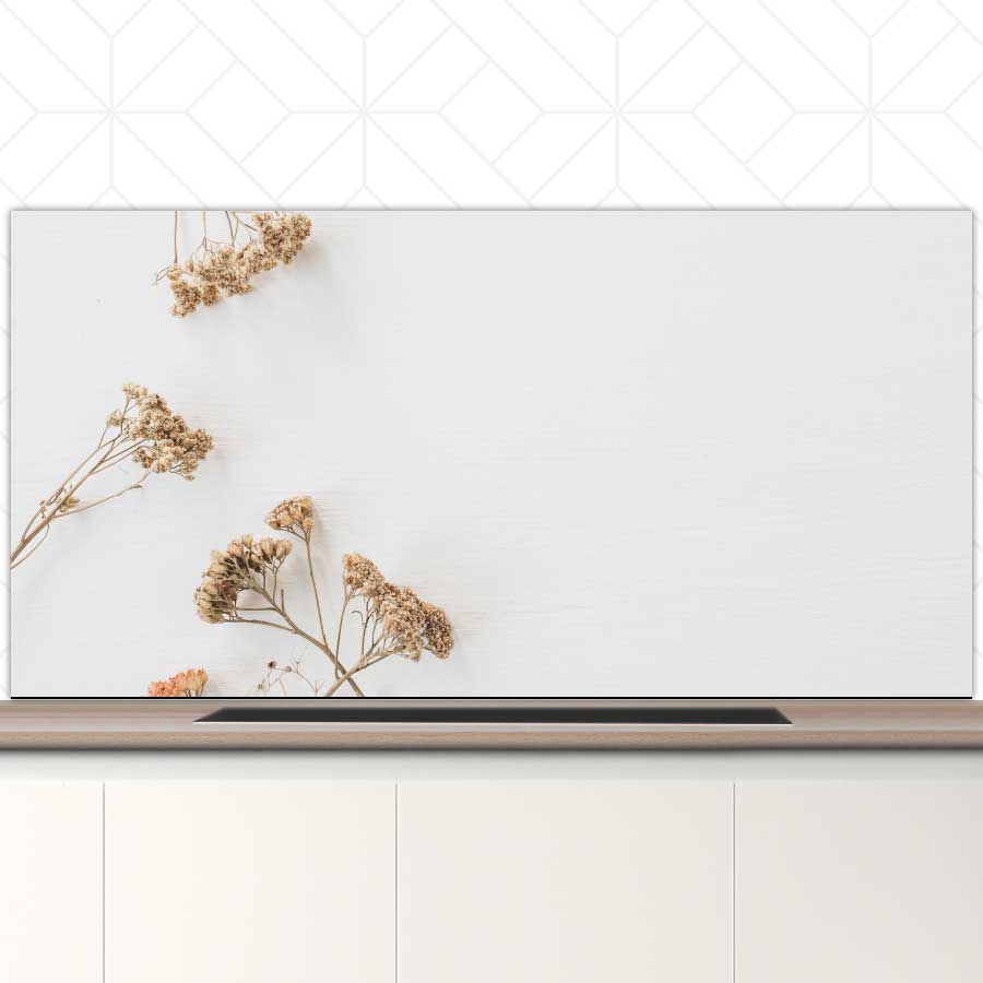 Spatscherm - Droogbloemen