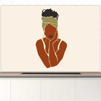 Spatscherm - Afrikaanse vrouw