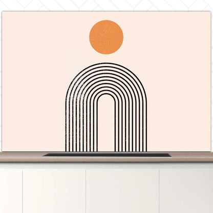 Spatscherm - Boho Regenboog