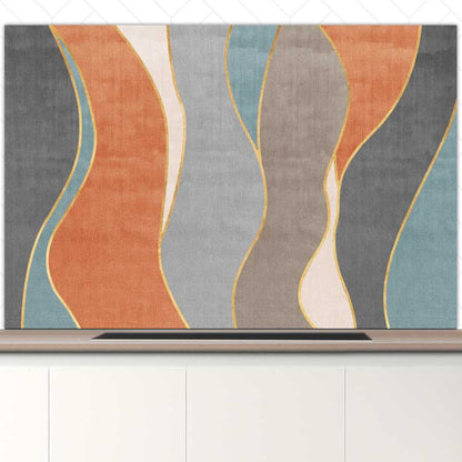 Spatscherm - Abstracte golven