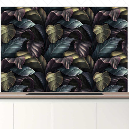 Spatscherm - Tropische bladeren